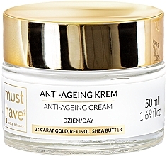 Düfte, Parfümerie und Kosmetik Straffende und glättende Tagescreme mit 24 Karat Gold - MustHave Gold Essence Anti-age Day Cream