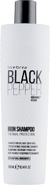 Kräftigendes Feuchtigkeitsshampoo - Inebrya Black Pepper Iron Shampoo — Bild N1