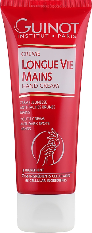 Verjüngende Handcreme gegen dunkle Flecken - Guinot Longue Vie Mains Hand Cream — Bild N2