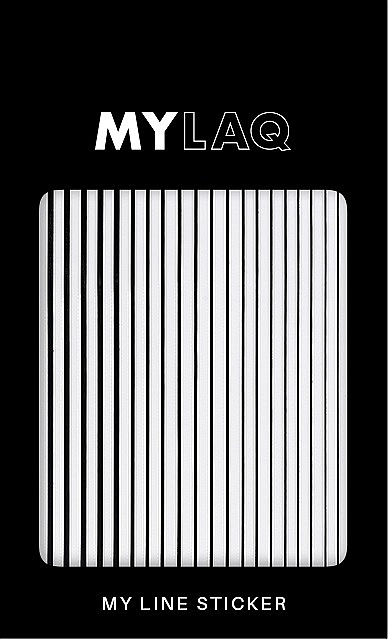 Nagelsticker schwarz - MylaQ My Black Line Sticker — Bild N1