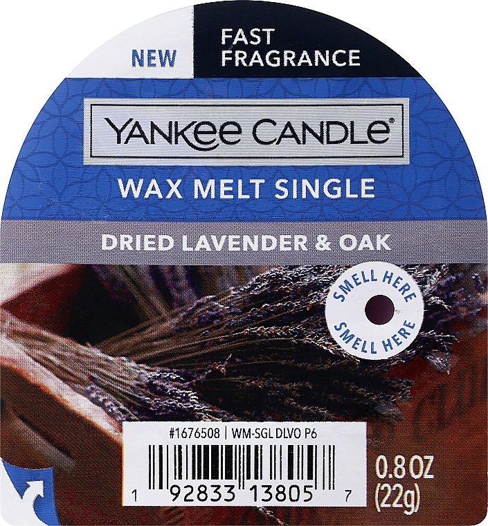 Duftwachs - Yankee Candle Dried Lavender & Oak Wax Melt Single — Bild N1