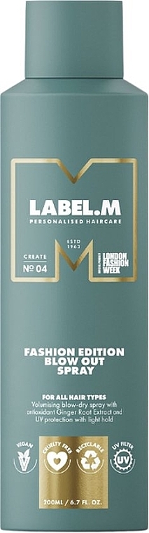 Haarstyling-Spray - Label.M Fashion Edition Blow Out Spray — Bild N1