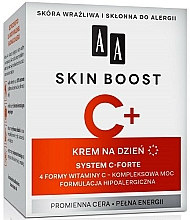 Düfte, Parfümerie und Kosmetik Tagescreme mit Vitamin C für empfindliche und zu Allergien neigende Haut - AA Skin Boost C+ System C-Forte Day Cream