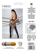 Erotische Strumpfhose mit Ausschnitt Tiopen 012 20/40 Den black - Passion — Bild N2