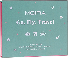 Lidschattenpalette - Moira Happy Go, Fly, Travel Shadow Palette — Bild N2