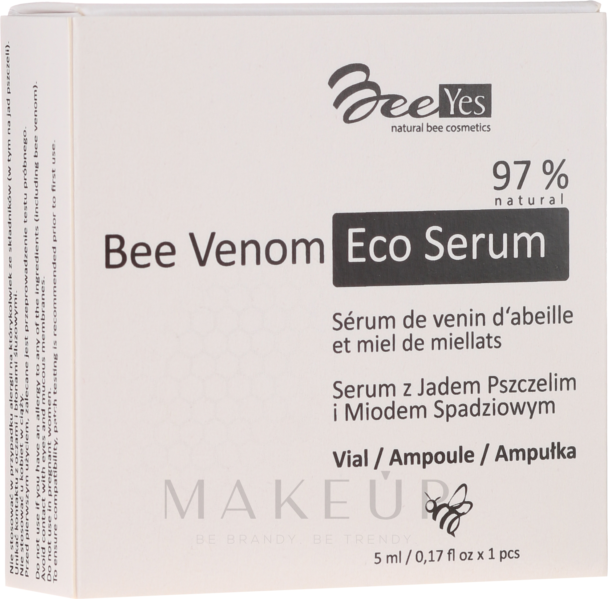 Feuchtigkeitsspendendes Anti-Aging Gesichtsserum - BeeYes Bee Venom Eco Serum — Bild 1 x 5 ml