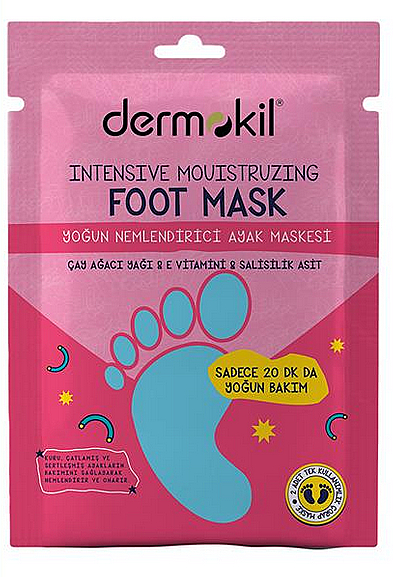 Feuchtigkeitsspendende Fußmaske - Dermokil Intensive Movisturizing Foot Mask — Bild N1