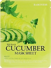 GESCHENK! Tuchmaske für das Gesicht mit Gurke - Beauadd Baroness Mask Sheet Cucumber — Bild N1