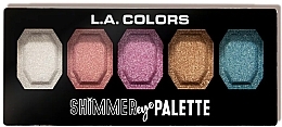 Lidschatten-Palette - L.A. Colors Shimmer Eye Palette  — Bild N2