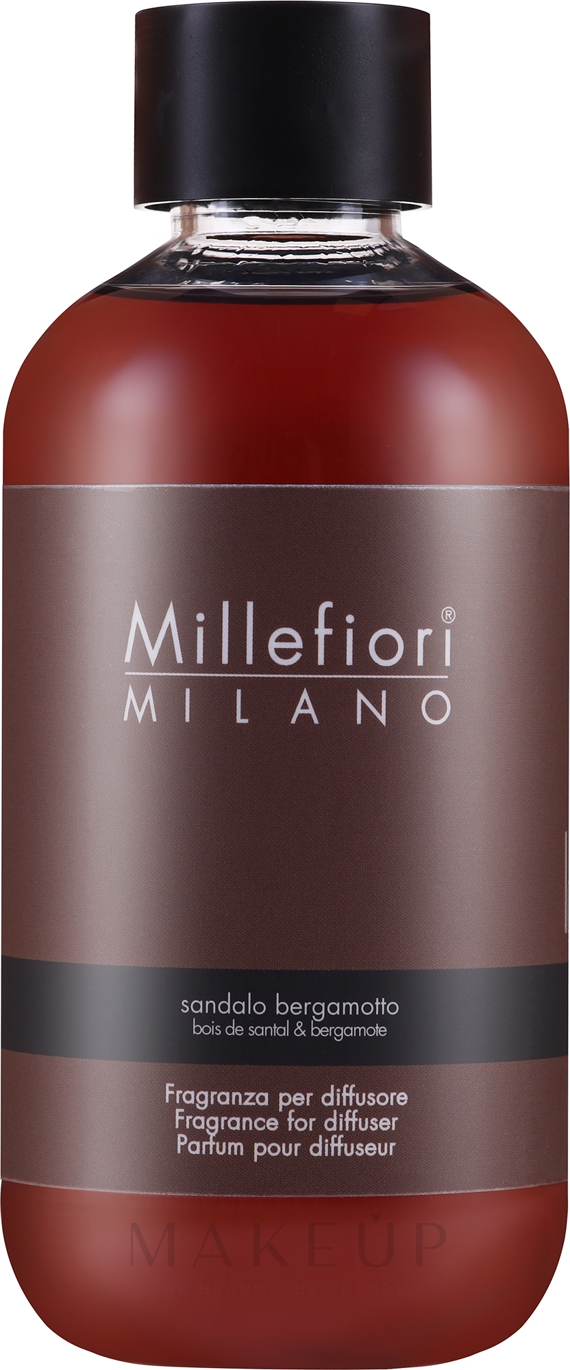 Nachfüller für Raumerfrischer Sandelholz und Bergamotte - Millefiori Milano Natural Diffuser Sandalo Bergamotto — Bild 250 ml