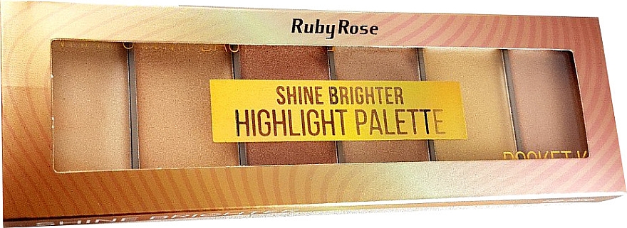 Highlighter-Palette - Ruby Rose Shine Brighter Highlight Palette — Bild N2