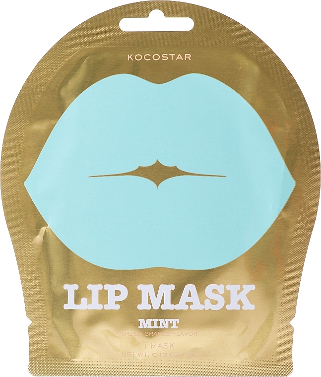 Hydrogel-Lippenmaske mit Minze und grüner Traube - Kocostar Lip Mask Mint