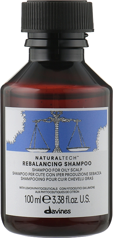 Ausgleichendes und seboregulierendes Shampoo für fettiges Haar - Davines Rebalancing Shampoo — Bild N1