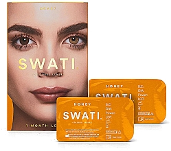 Düfte, Parfümerie und Kosmetik Farbige Kontaktlinsen Honey 1 Monat - Swati 1-Month Hazel Coloured Lenses