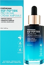 Verjüngendes Peptid-Gesichtscremeserum - Fortheskin EGF-Peptide Pro Biome Cream Ampoule — Bild N1