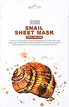 Tuchmaske für das Gesicht mit Schneckenschleimfiltrat - Tenzero Snail Sheet Mask — Bild N1