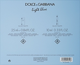 Dolce&Gabbana Light Blue - Duftset (Eau de Toilette 25ml + Eau de Toilette 10ml) — Bild N4