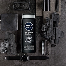 Duschgel mit Aktivkohle "Active Clean" für Männer - NIVEA Men Active Clean Shower Gel — Bild N3
