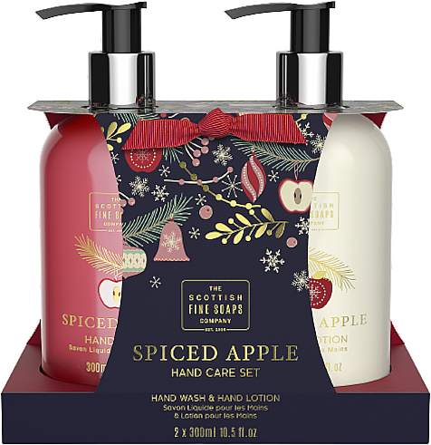Körperpflegeset - Scottish Fine Soaps Spiced Apple Hand Care Set (Flussigseife 300ml + Handlotion 300ml) — Bild N1