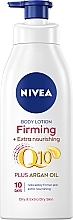 Körperlotion - Nivea Q10 Firming + Extra Nourishing Plus Argan Oil Body Lotion — Bild N1