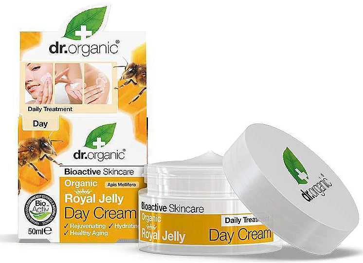 Tagescreme für das Gesicht mit Gelée Royale - Dr. Organic Bioactive Skincare Royal Jelly Day Cream — Bild N1