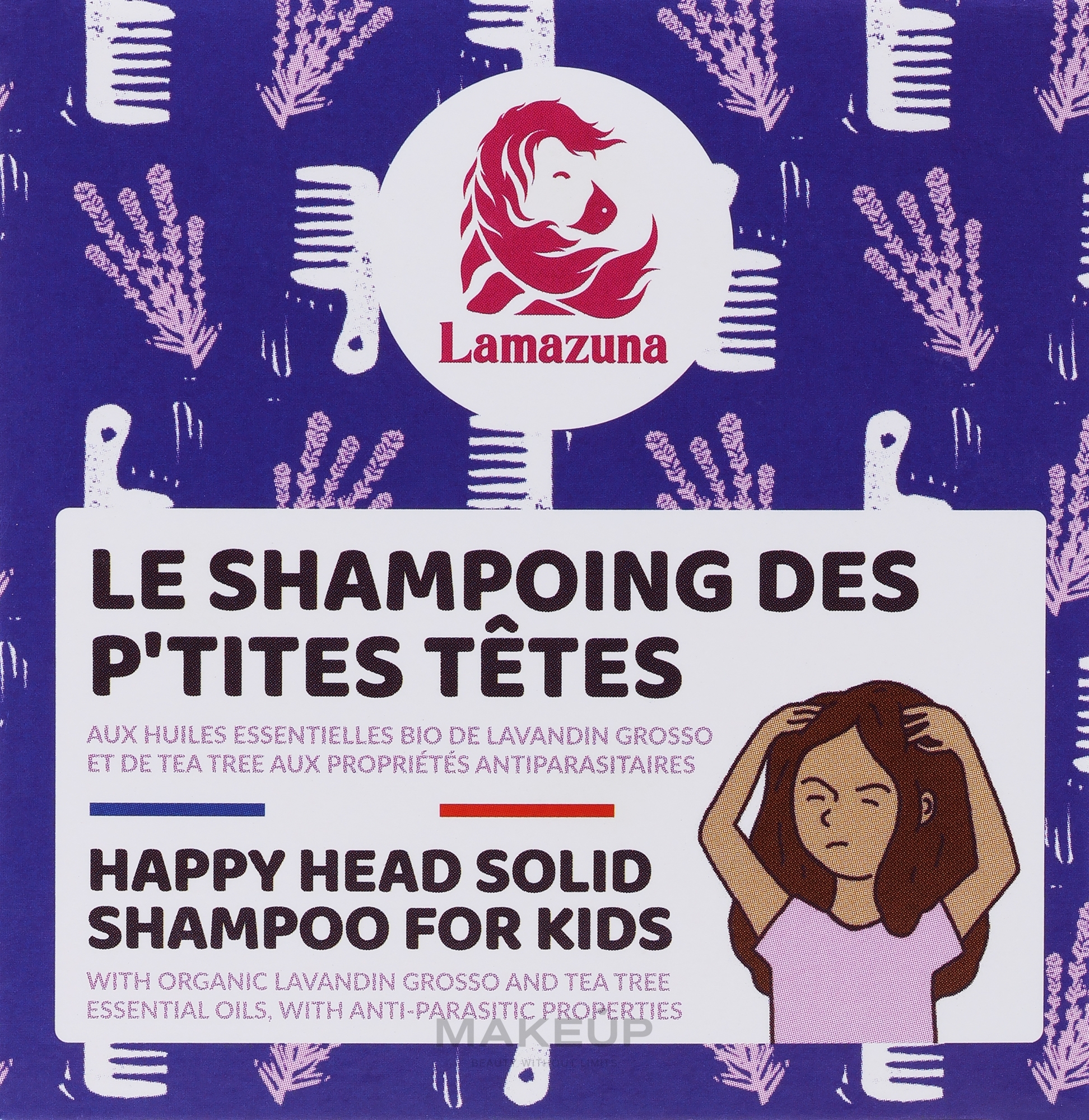 Festes Shampoo für Kinder gegen Läuse - Lamazuna Happy Head Solid Shampoo For Kids — Bild 70 g