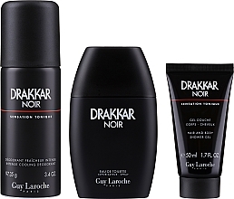 Guy Laroche Drakkar Noir - Duftset (Eau de Toilette 100ml + Duschgel 50ml + Deospray 150ml) — Bild N2