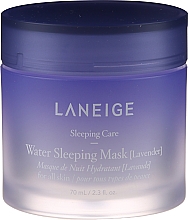 Feuchtigkeitsspendende Gesichtsmaske für die Nacht mit Lavendel - Laneige Water Sleeping Mask Lavender — Bild N2