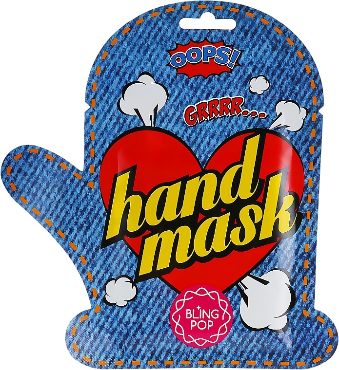 Feuchtigkeitsspendende und beruhigende Handmaske in Handschuh-Form mit Sheabutter - Bling Pop Shea Butter Healing Hand Mask — Bild N1