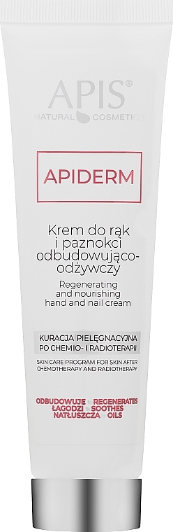 Hand- und Nagelcreme - APIS Professional Apiderm Hand And Nail Cream Restoring And Nourishing — Bild N1