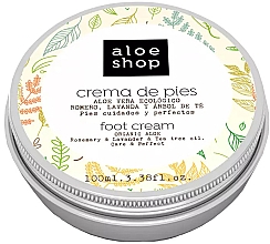 Fußcreme Rosmarin-, Lavendel- und Teebaumöl - Aloe Shop Organic Aloe Rosemary & Lavender & Tea Tree Oil Foot Cream — Bild N1