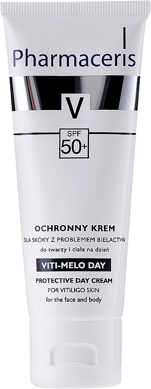 Schützende Tagescreme für Haut mit Vitiligo SPF 50+ - Pharmaceris V Vito-Melo Day Cream Spf 50 — Bild N2