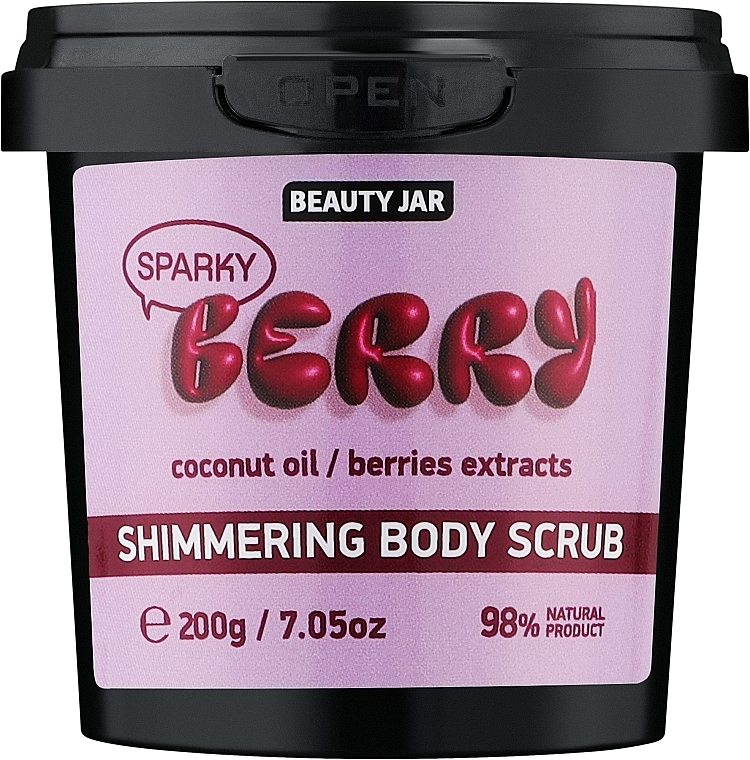 Körperpeeling Sparky Berry - Beauty Jar Shimmering Body Scrub  — Bild N1