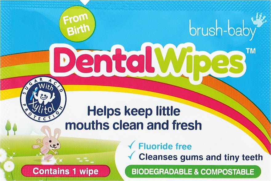 Einweg-Zahnreinigungstücher für Babys DentalWipes - Brush-Baby — Bild N2