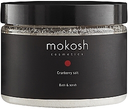 Bade- und Peelingsalz mit Moosbeere - Mokosh Cosmetics Cranberry Salt — Bild N1
