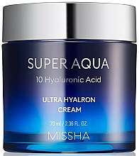 Düfte, Parfümerie und Kosmetik Feuchtigkeitsspendende Gesichtscreme mit Hyaluronsäure - Missha Super Aqua Ultra Hyalron Cream