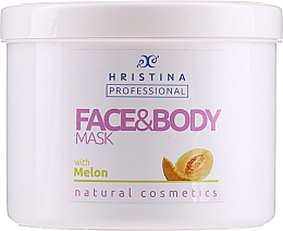 Düfte, Parfümerie und Kosmetik Pflegende straffende und beruhigende Körper- und Gesichtsmaske mit Melonenextrakt - Hristina Professional Melon Face & Body Mask