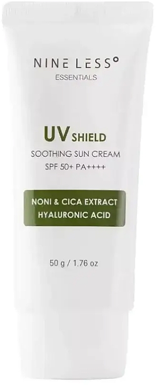 Sonnencreme mit Centella und Noni - Nineless Essentials UV Shield Soothing Sun Cream SPF 50+/PA++++ — Bild N1