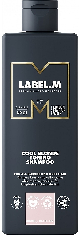 Shampoo für blondes Haar - Label.m Cool Blonde Toning Shampoo — Bild N1