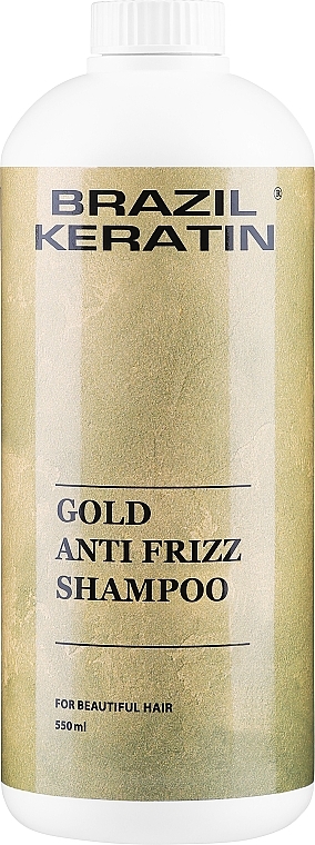 Shampoo für geschädigtes Haar mit Keratin - Brazil Keratin Anti Frizz Gold Shampoo — Bild N3