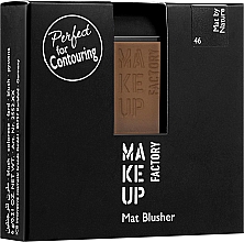 Düfte, Parfümerie und Kosmetik Mattierendes Rouge - Make Up Factory Mat Blusher