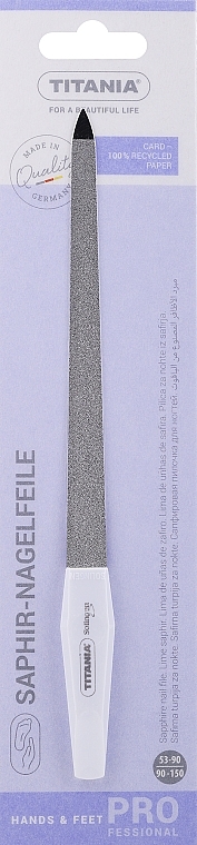 Saphir-Nagelfeile Größe 1040/8 - Titania Soligen Saphire Nail File — Foto N1