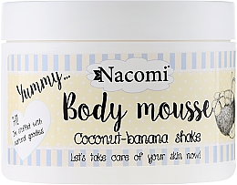 Düfte, Parfümerie und Kosmetik Körpermousse "Kokos-Bananen-Shake" - Nacomi Body Mousse Coconut-Banana Shake