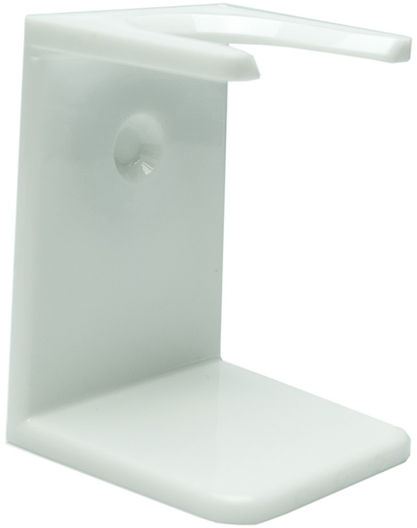 Ständer für Rasierpinsel - Golddachs Plastic White Shaving Brush Stand — Bild N1