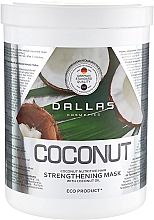 Stärkende Haarmaske für mehr Glanz mit natürlichem Kokosöl - Dalas Cosmetics Coconut — Bild N3