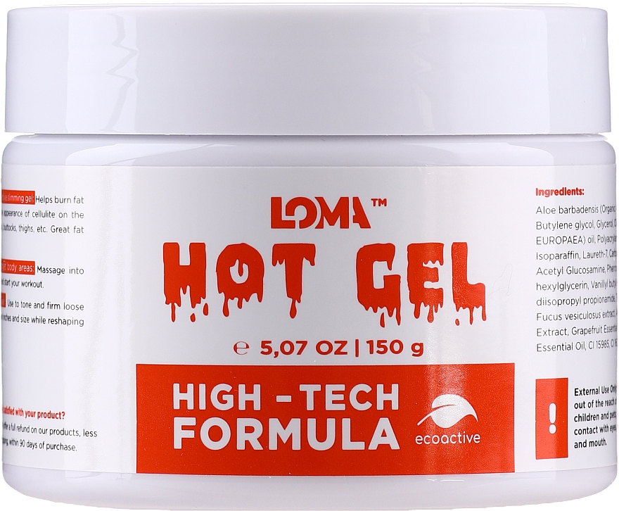 Gel-Creme gegen Cellulite - Loma Sports Hot Gel Cream