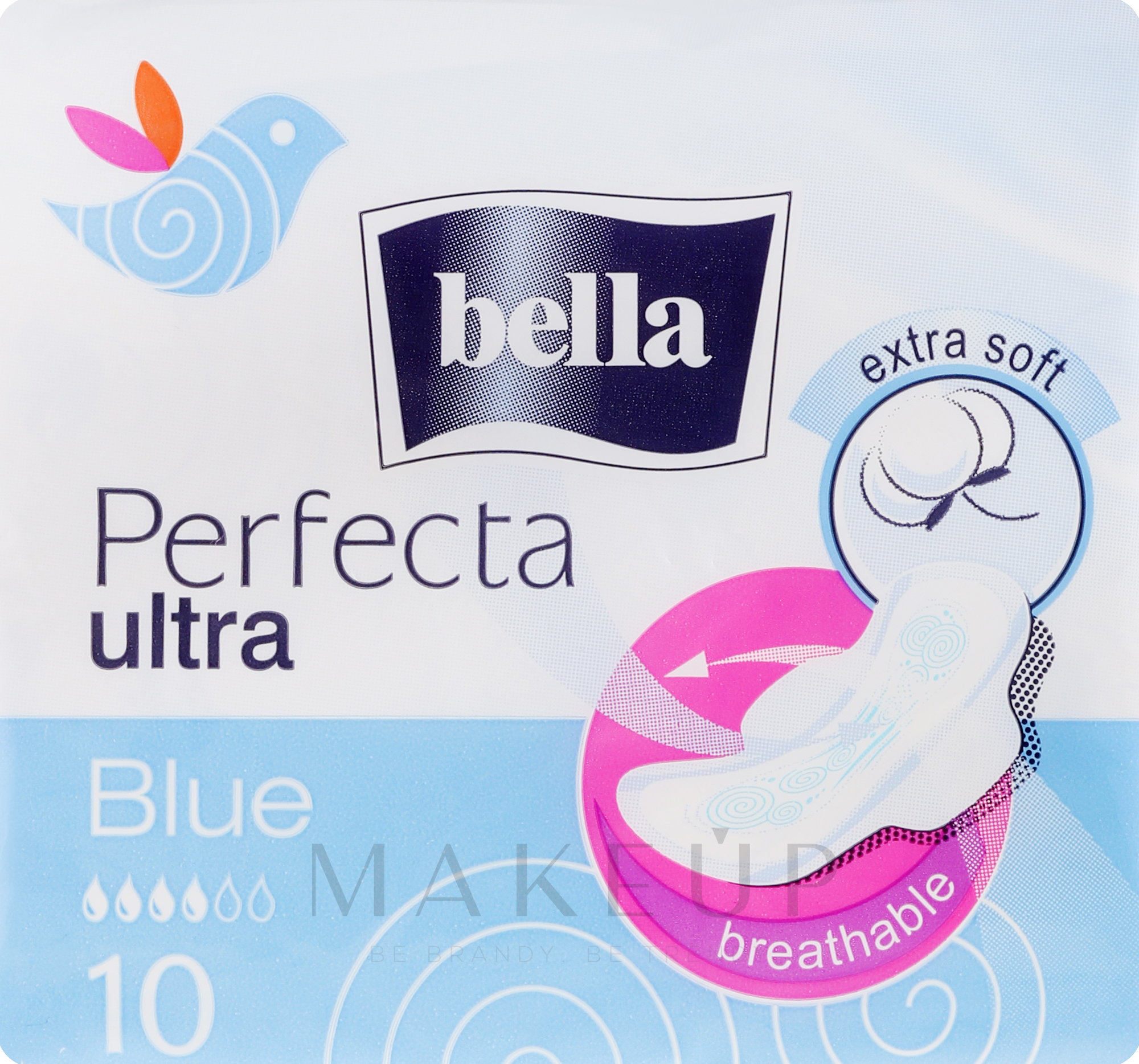 Damenbinden Perfecta Blue Soft Ultra 10 St. - Bella — Bild 10 St.