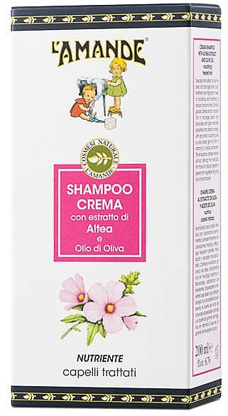 Regenerierendes Creme-Shampoo für coloriertes und strapaziertes Haar mit Althea-Extrakt und Olivenöl - L'Amande Marseille Cream Shampoo For Treated Hair — Bild N3