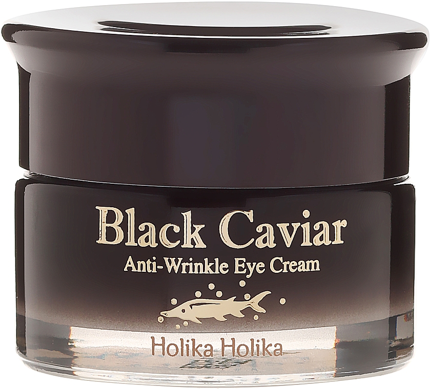 Anti-Falten Augencreme mit Extrakt aus schwarzem Kaviar - Holika Holika Black Caviar Anti Wrinkle Eye Cream — Bild N2
