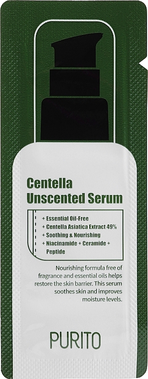 GESCHENK! Gesichtsserum mit Centella Asiatica - Purito Centella Unscented Serum (Probe)  — Bild N1